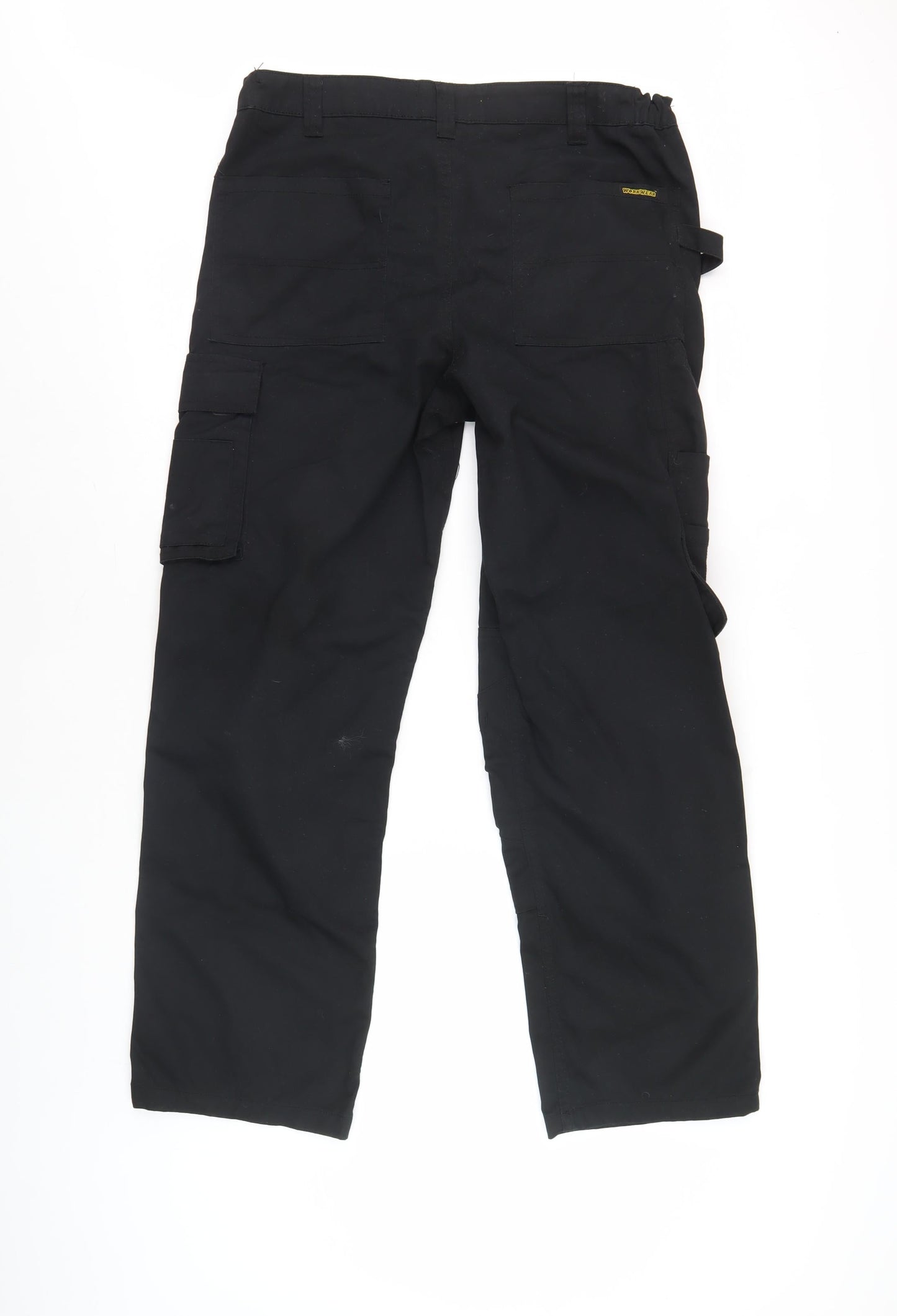 WorkWear Men's Black Cargo Trousers Size 34