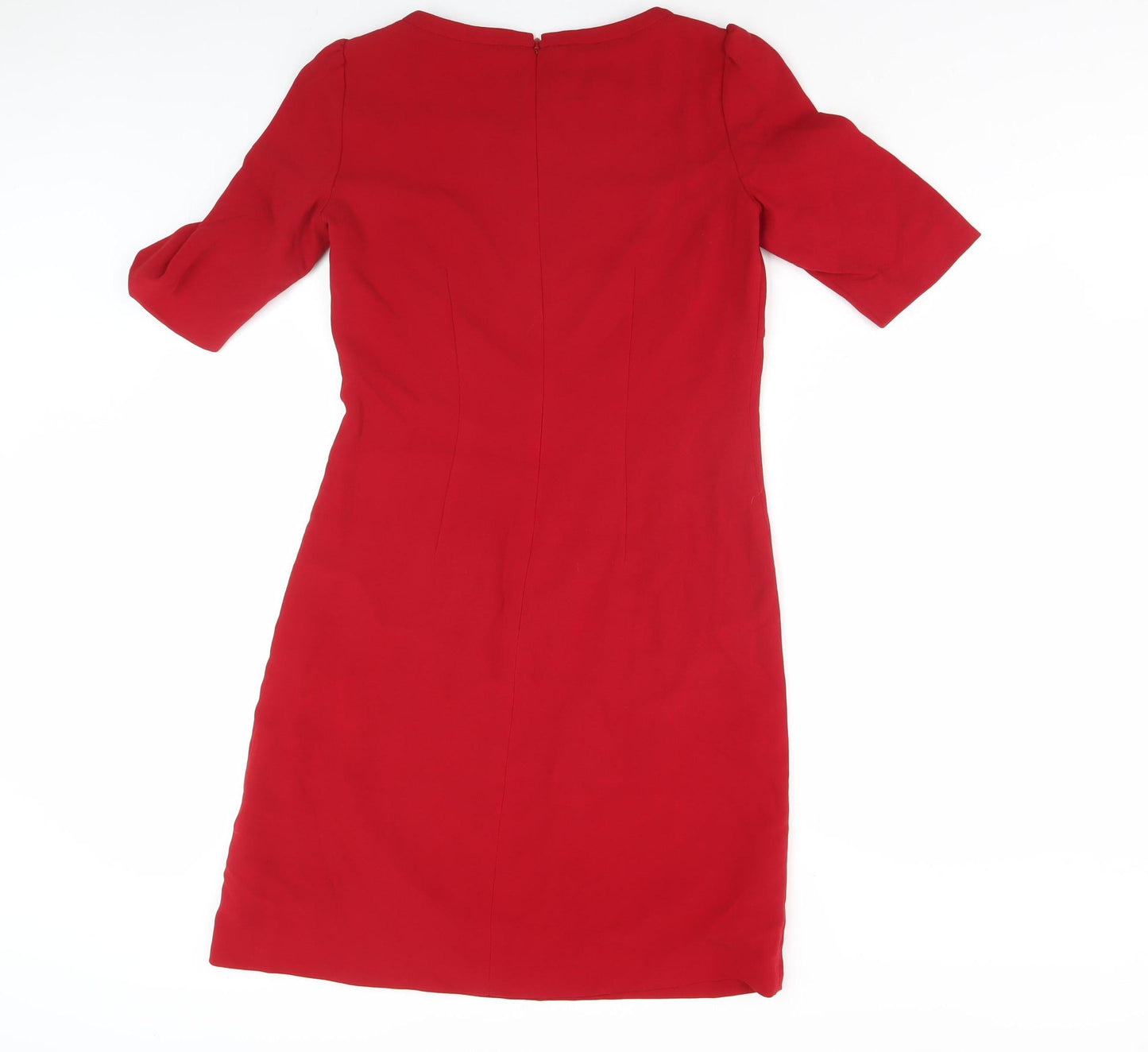 Hobbs Women's Red Dress, Size 8, Half Sleeve, UK