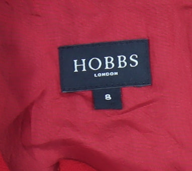 Hobbs Women's Red Dress, Size 8, Half Sleeve, UK
