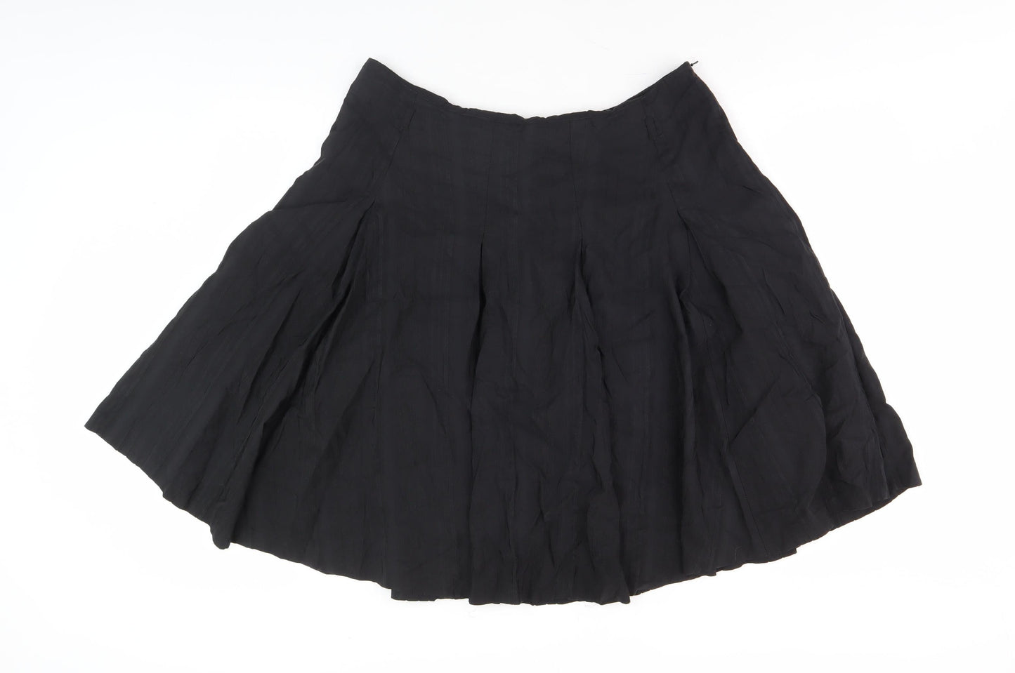 Oasis Women's Black Cotton Skirt, Size 16