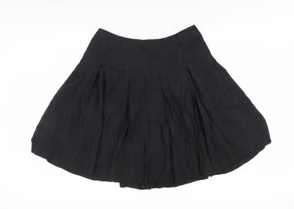 Oasis Women's Black Cotton Skirt, Size 16