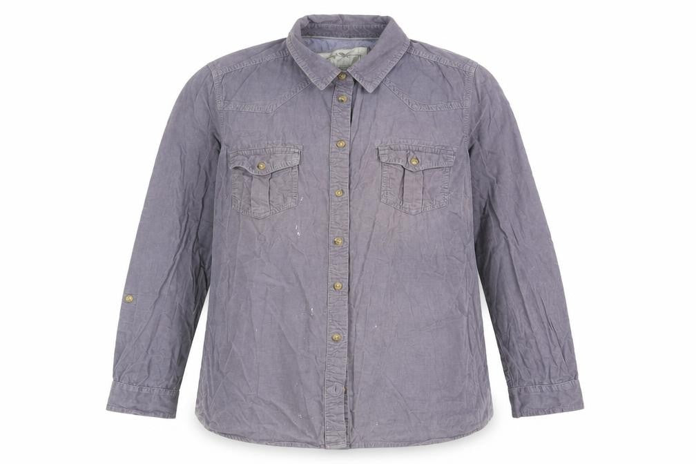Womens UK Size 18 Marks and Spencer Purple Basic Button-Up