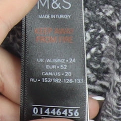 Womens UK Size UK 24 Marks and Spencer Black Basic Top