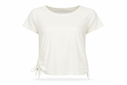 Womens UK Size 14 Lakeland Ivory Basic T-Shirt