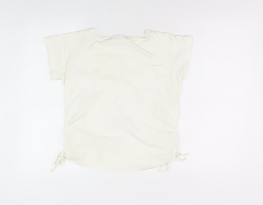 Womens UK Size 14 Lakeland Ivory Basic T-Shirt