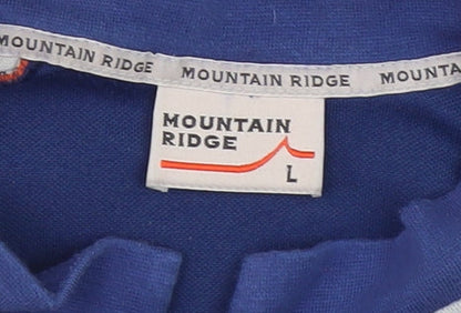 Mountain Ridge Men's Blue Cycling Jersey L