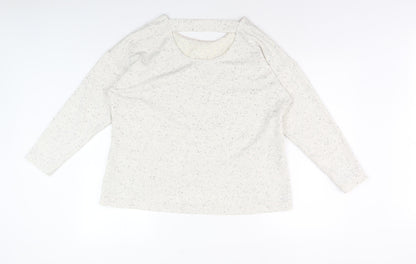 Dash Women's Ivory Pullover Sweatshirt Size 12