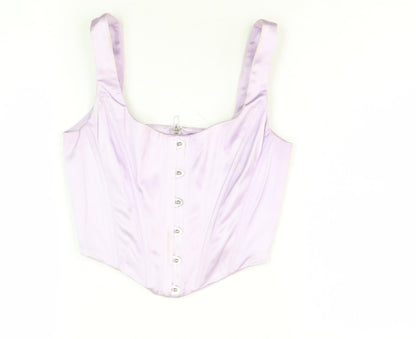 Womens UK Size 6 Oh Polly Purple Camisole Blouse