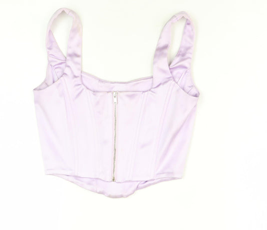 Womens UK Size 6 Oh Polly Purple Camisole Blouse