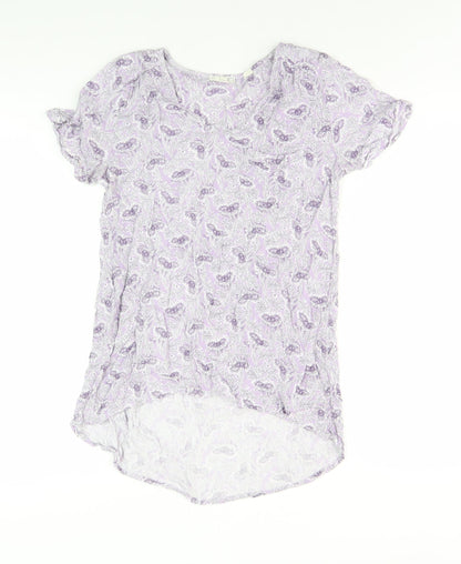 Womens UK Size 12 Fat Face Purple Basic Blouse