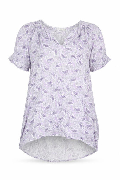 Womens UK Size 12 Fat Face Purple Basic Blouse