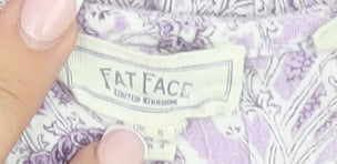 Womens UK Size 12 Fat Face Purple Basic Blouse