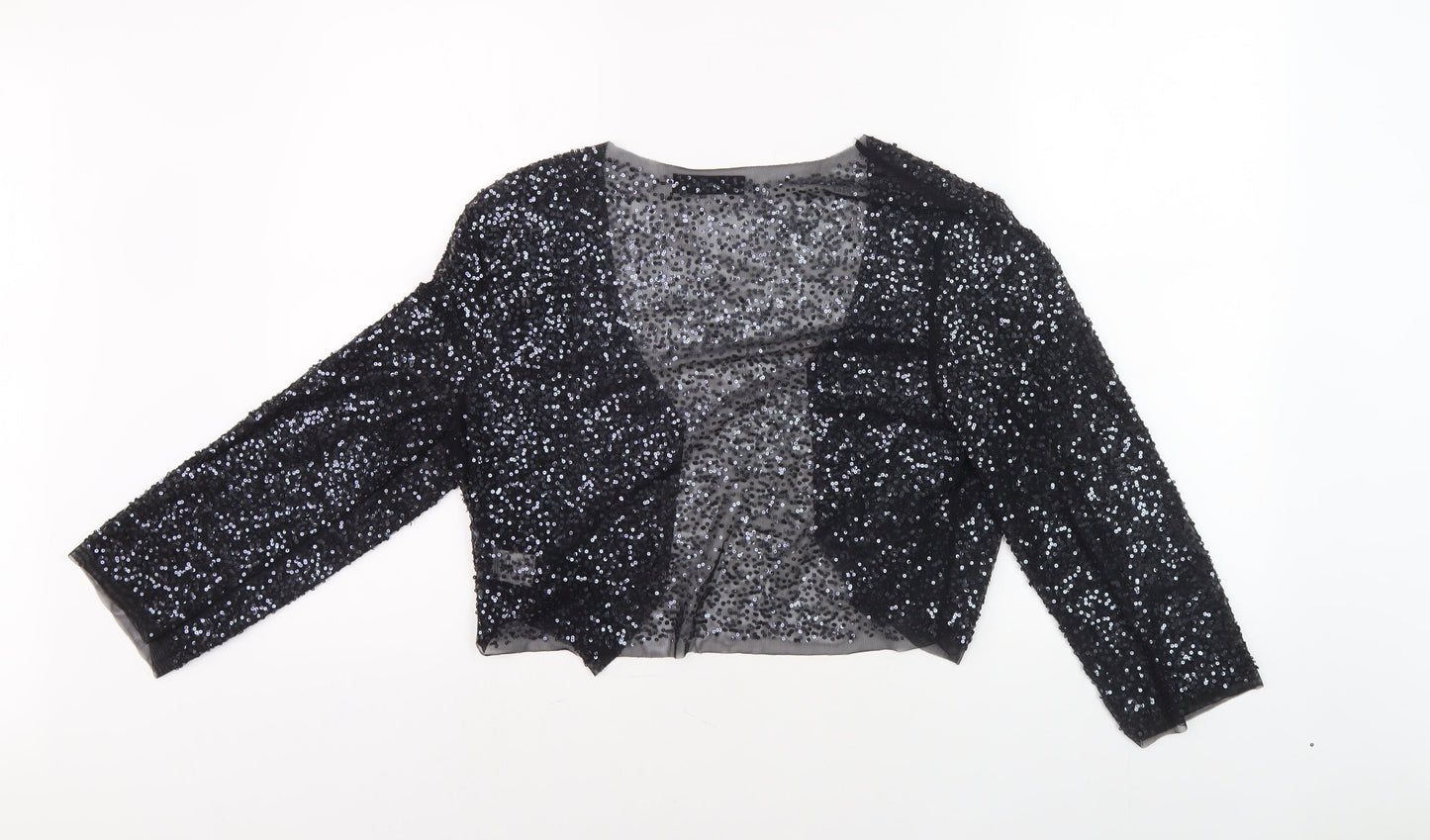 Principles Black Sequin Women's Jacket Size 4