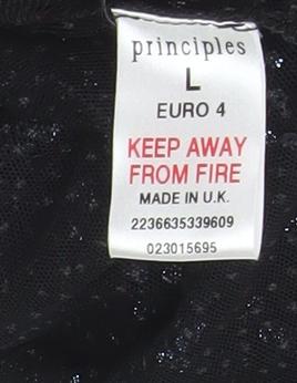 Principles Black Sequin Women's Jacket Size 4