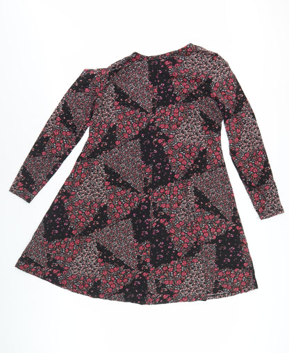 Marks and Spencer Women’s Floral Long Sleeve Dress 16 Multicoloured