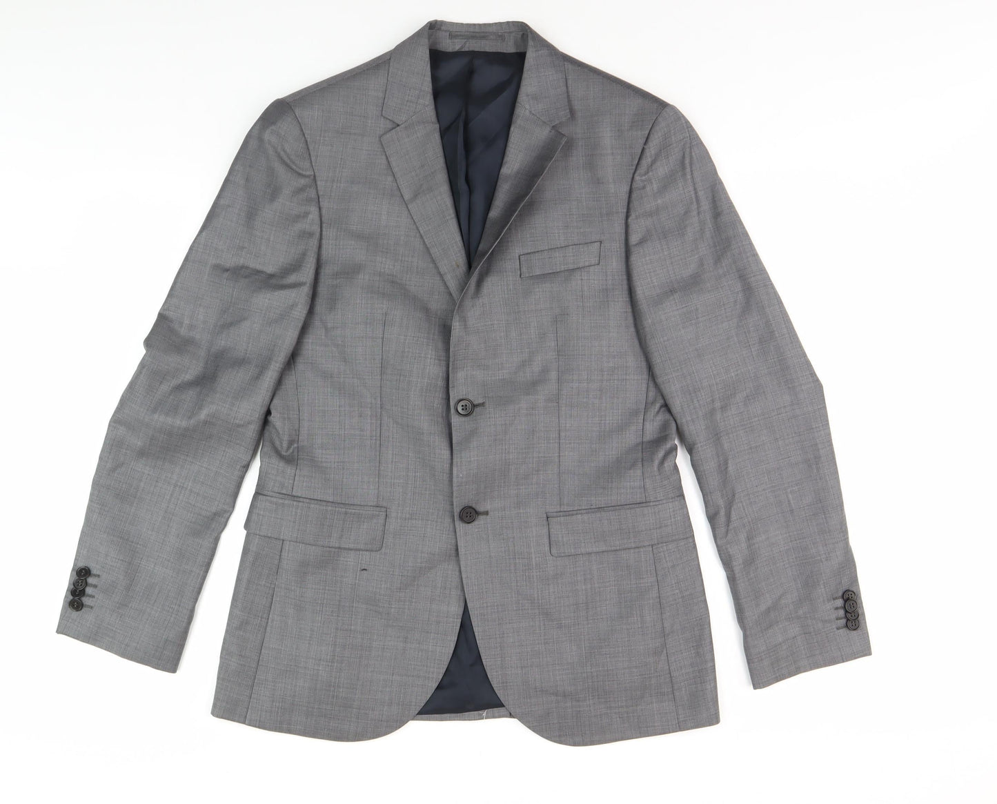 River Island Men's Grey Slim Fit Blazer Jacket 38