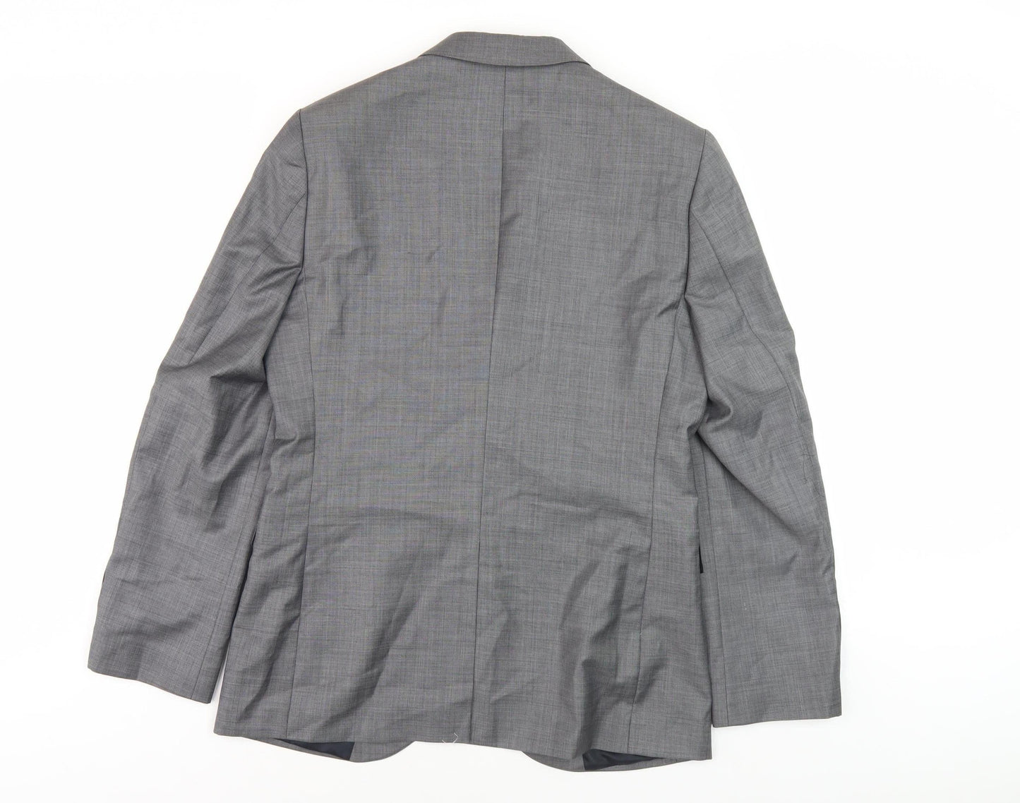 River Island Men's Grey Slim Fit Blazer Jacket 38