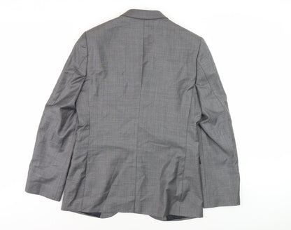 River Island Men's Grey Slim Fit Blazer Jacket 38