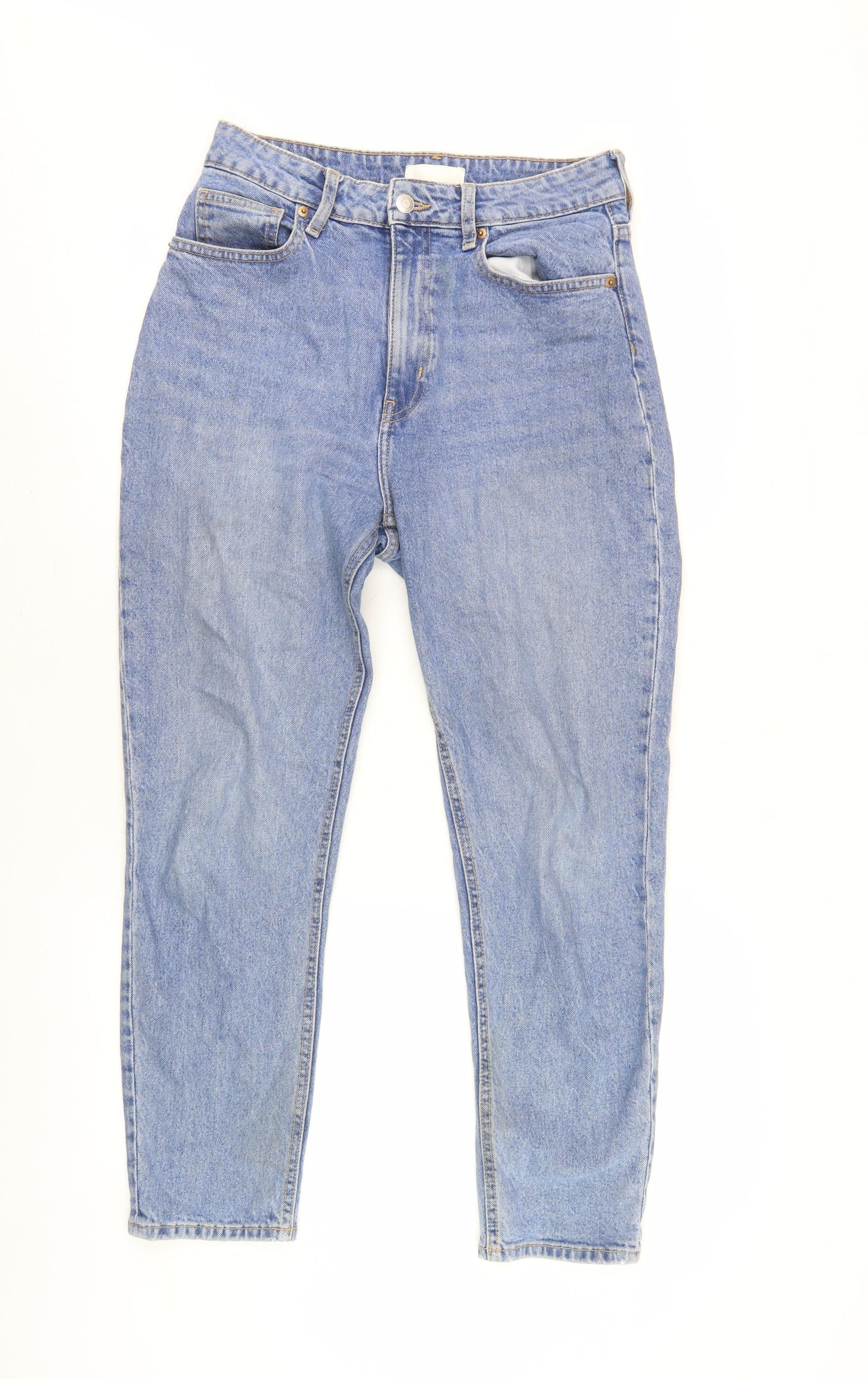 H&M Men's Blue Straight Jeans, Size 38, Regular Fit