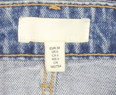 H&M Men's Blue Straight Jeans, Size 38, Regular Fit