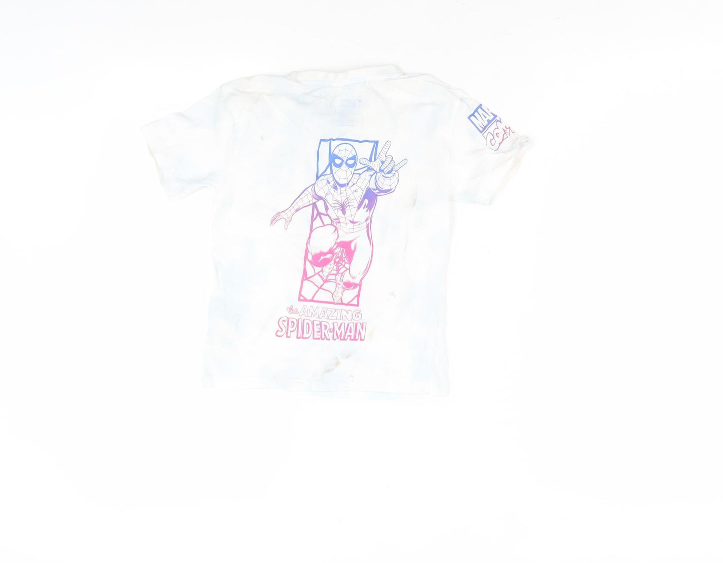Marvel Boys' White Spider-Man T-Shirt, Size 3-4 Years