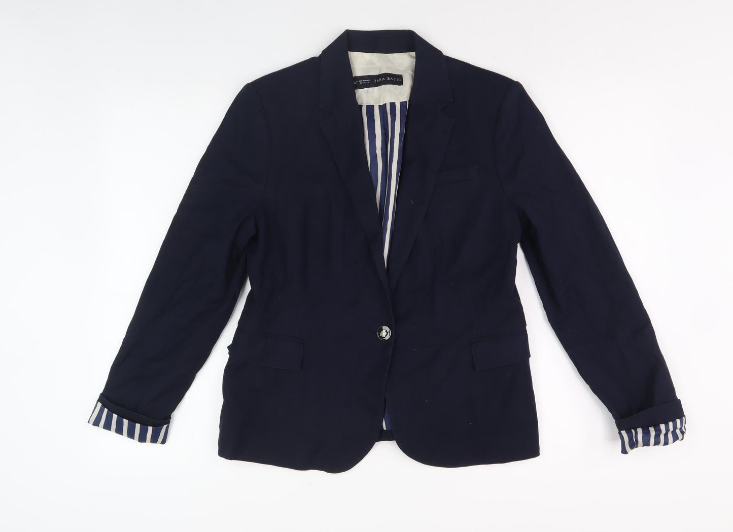 Zara Basic Women's Blue Blazer Jacket 4XL