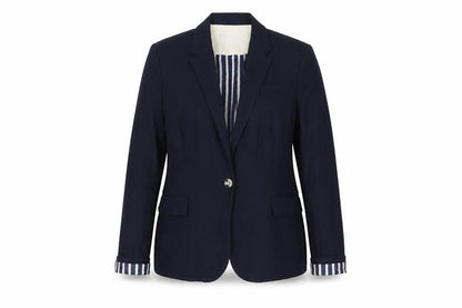 Womens UK Size 4XL Zara Basic Regular Blue Suit Jacket