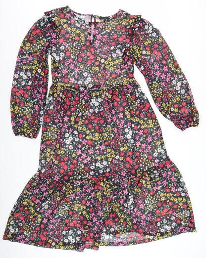 Next Women Multicoloured Floral Dress Size 12
