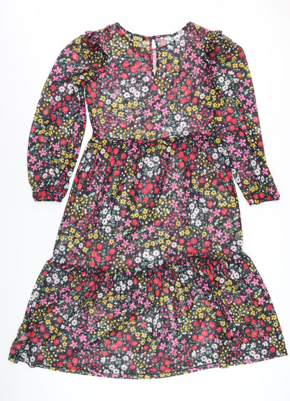 Next Women Multicoloured Floral Dress Size 12