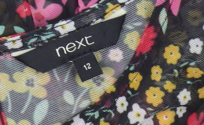 Next Women Multicoloured Floral Dress Size 12