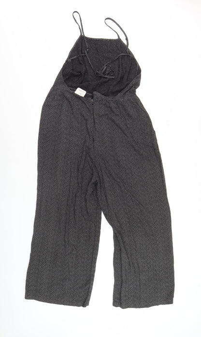 Pins and Needles Black Wide-Leg Jumpsuit L