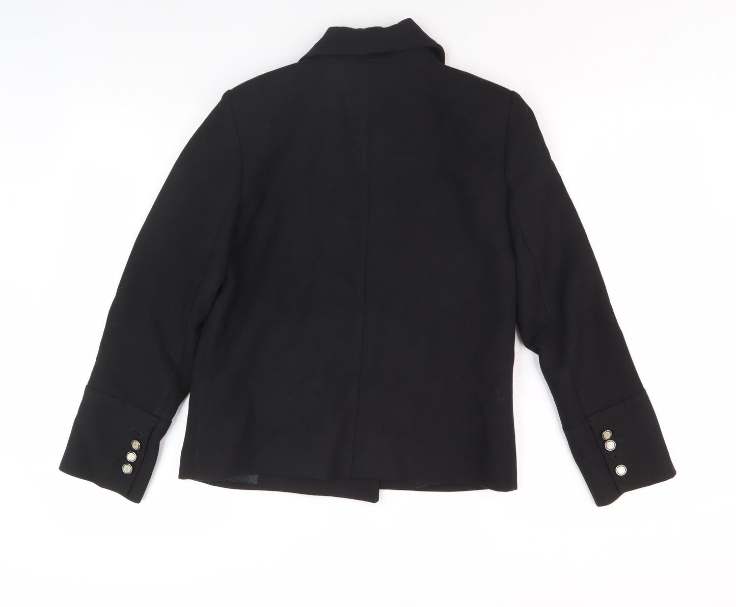 Womens UK Size S Zara Black Pea Coat