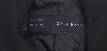 Womens UK Size S Zara Black Pea Coat