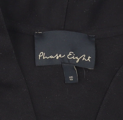 Womens UK Size 10 Phase Eight Black Cardigan Jumper