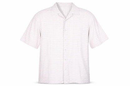 Marks and Spencer Men's Ivory Check Shirt XL