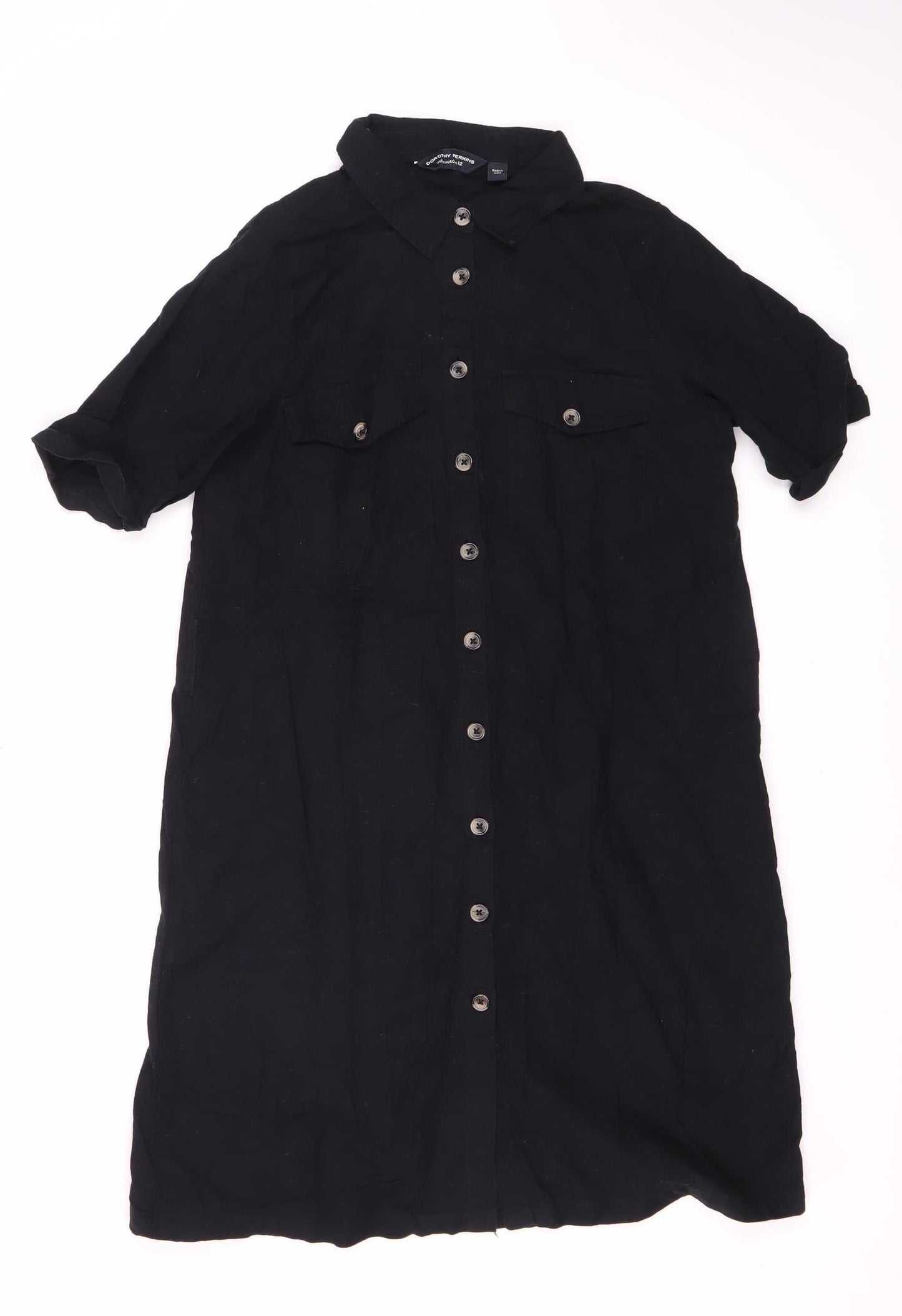 Dorothy Perkins Women’s Black Shirt Dress Size 12