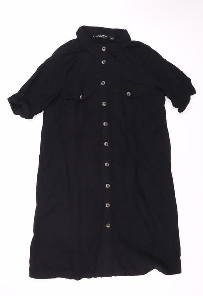 Dorothy Perkins Women’s Black Shirt Dress Size 12