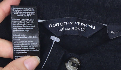 Dorothy Perkins Women’s Black Shirt Dress Size 12