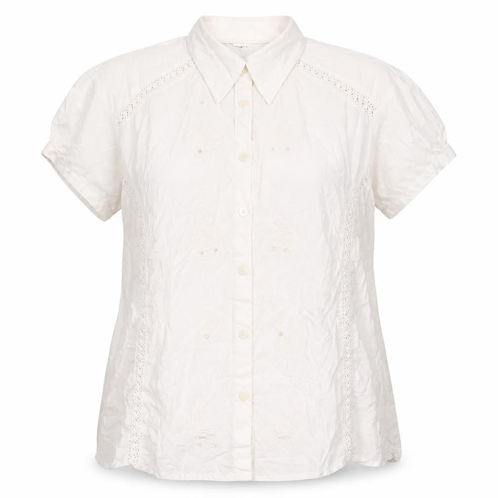 Womens UK Size 16 NEXT Ivory Basic Button-Up