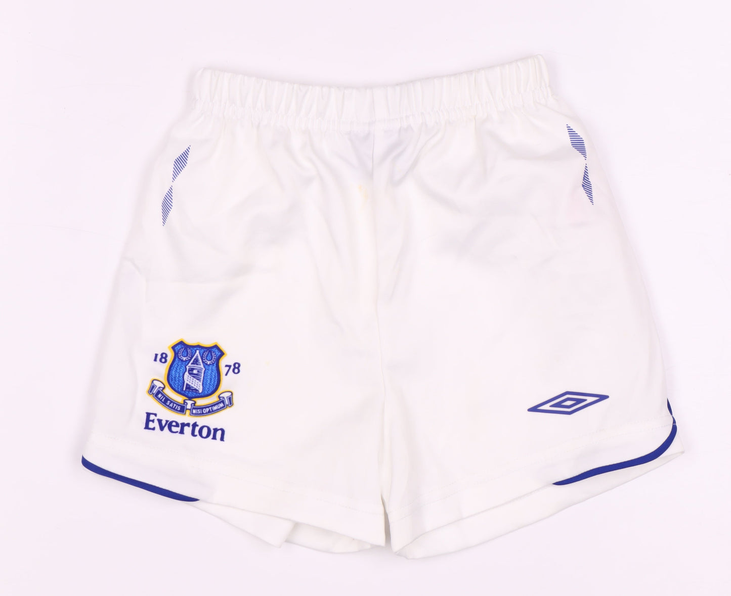 Umbro Unisex White Polyester Sports Shorts 182cm