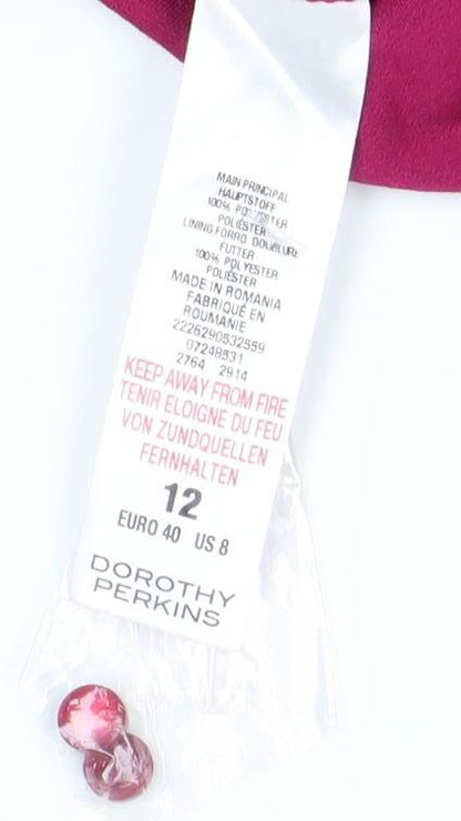 Dorothy Perkins Women's Pink A-Line Dress Size 12