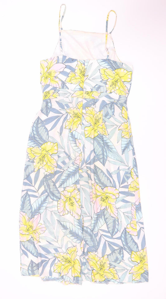 New Look Women's Multicoloured Floral Jumpsuit Size 10