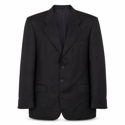 Jonathan Adams Men's Black Long Suit Jacket, Size 42