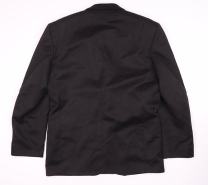 Jonathan Adams Men's Black Long Suit Jacket, Size 42