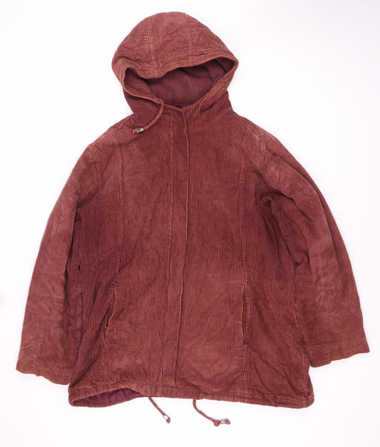 Classics Women's Red Corduroy Jacket Size 16