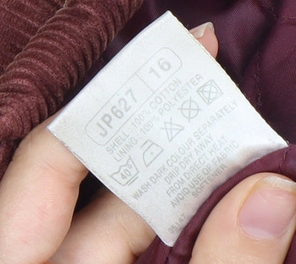 Classics Women's Red Corduroy Jacket Size 16