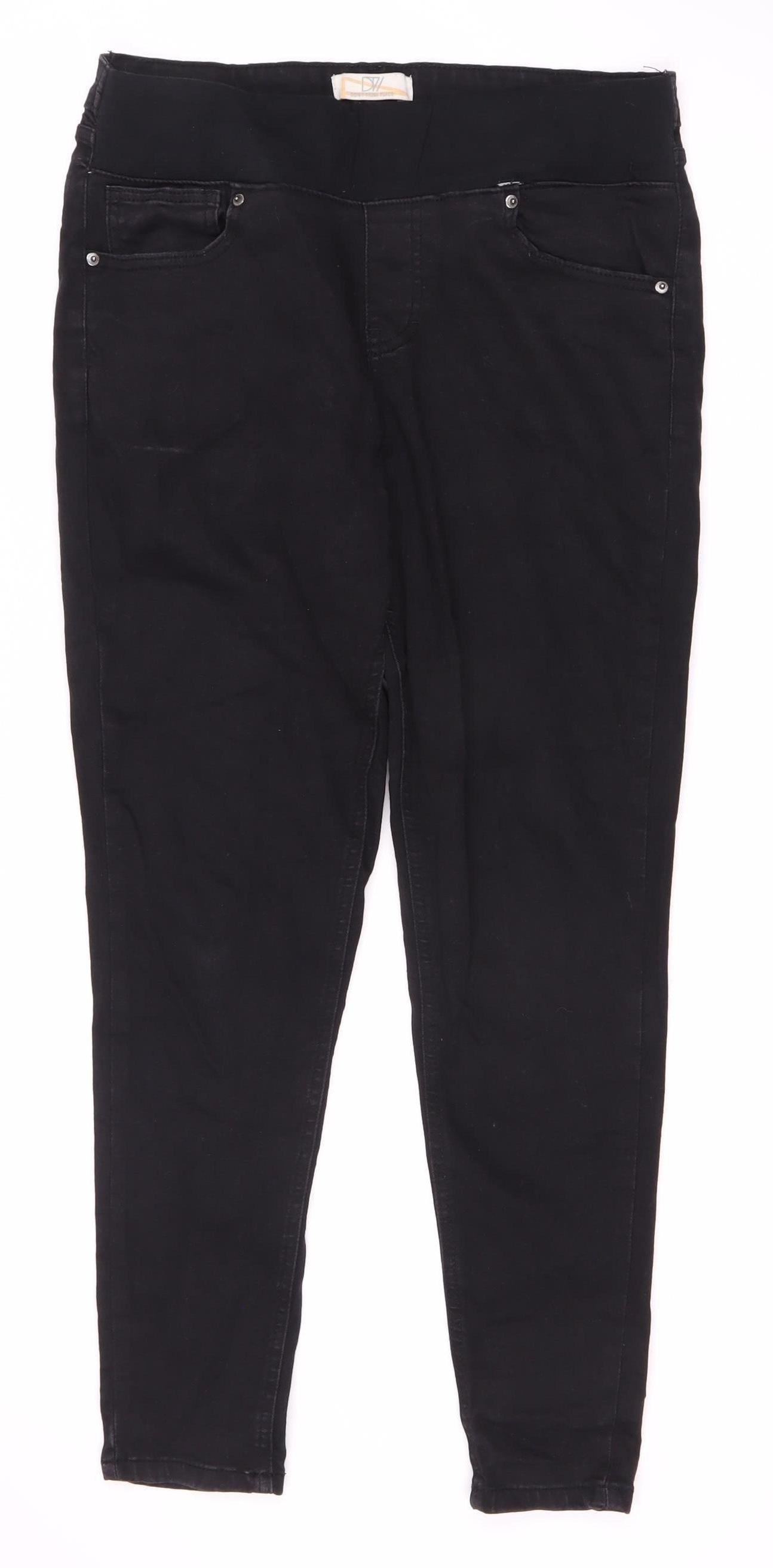 Don't Think Twice Black Skinny Jeans XL