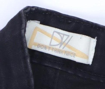 Don't Think Twice Black Skinny Jeans XL