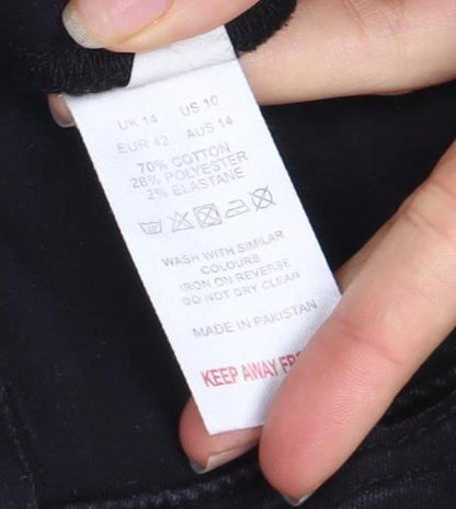 Don't Think Twice Black Skinny Jeans XL