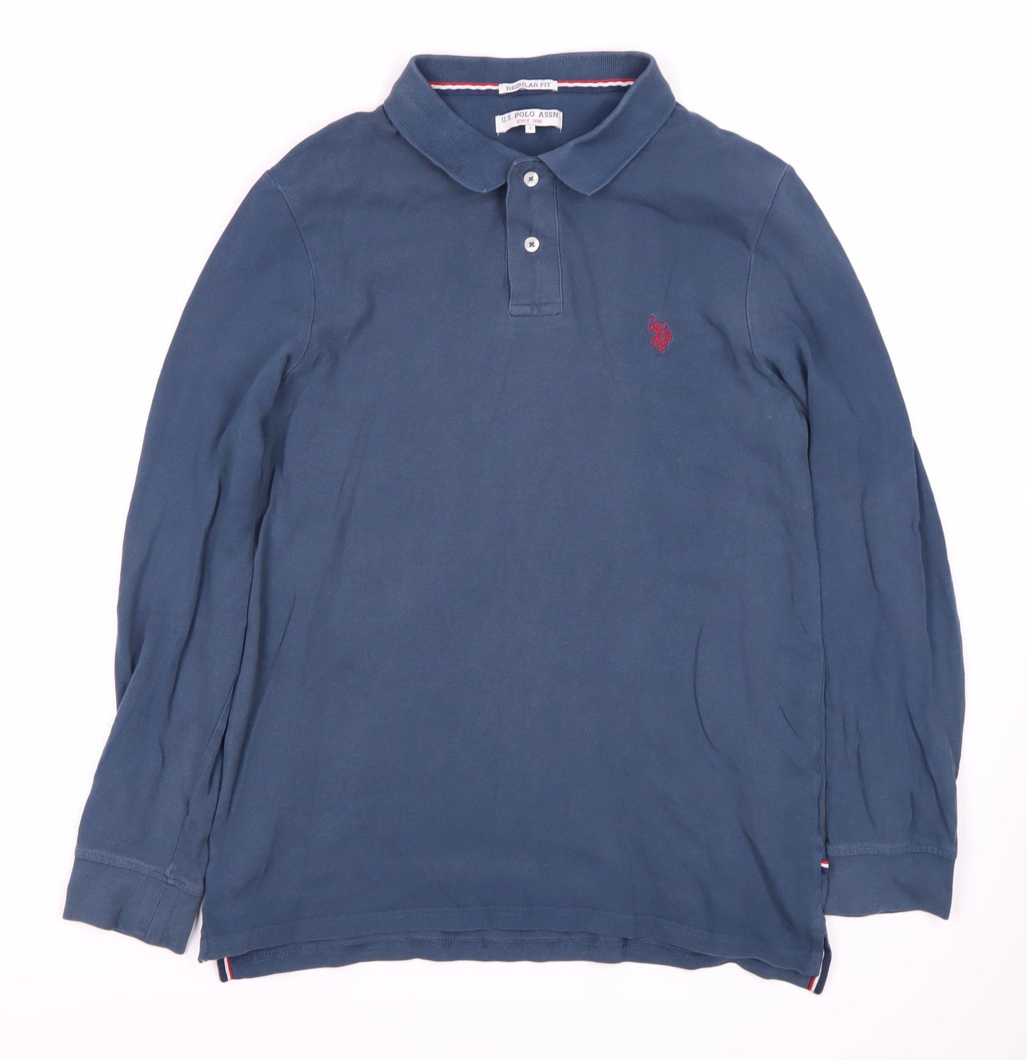 U.S. Polo Assn. Men's Blue Long Sleeve Polo L